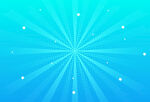 蓝色放射状光芒背景图