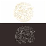 山药包装元素矢量图