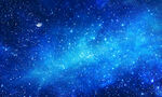 蓝色宇宙星空背景图