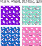 小马印花  独角兽 童趣卡通