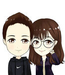 卡通情侣头像Q版