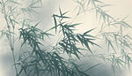 水墨竹叶