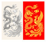 龙凤图腾图案设计素材