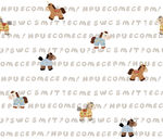 卡通动物图案背景纹理