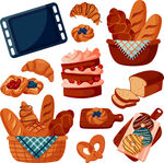 美味烘焙食品与电影元素