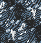 黑白斑马纹动物图案布料