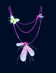 梦幻蜻蜓多层项链饰品