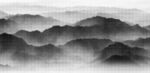 水墨群山点阵图