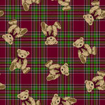 小熊格子图案背景纹理