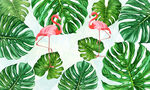 热带雨林装饰画背景图