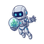 机器人保护外星植物