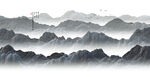 水墨群山