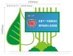 绿色环保主题宣传牌设计