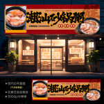 正宗潮汕砂锅粥门头灯箱