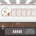 食堂餐厅标语背景墙形象墙展板