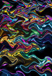 绚丽多彩的动感波浪线条