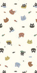 可爱动物图案背景