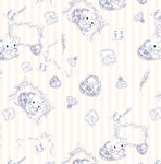 可爱手绘动物图案背景