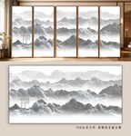 新中式水墨山水画