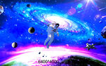 太空宇航员遨游梦幻星空