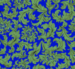 蓝绿交织的精美花纹图案
