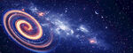 巨幅浩瀚旋涡星空背景图