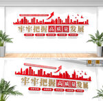 高质量发展文化墙