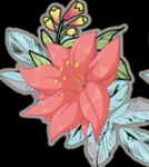 蓝底双花图  配牛奶仔底纹