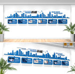 公司企业发展历程文化墙