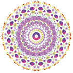 紫色花卉图案曼陀罗