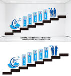 企业楼梯励志标语文化墙