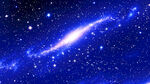 梦幻蓝色星系星空图