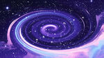 紫色宇宙星空旋涡