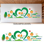 健康食堂文明用餐宣传墙