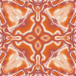 橙色几何抽象花纹图案