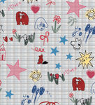 童趣手绘风卡通格子