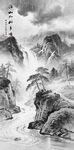国画水墨山水