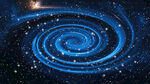 蓝色星空漩涡