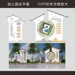 幼儿园总平图导视