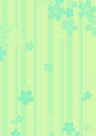 淡绿底带蓝花条纹图案