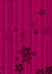 玫红色花朵条纹背景图