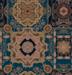 复古风精美几何图案地毯