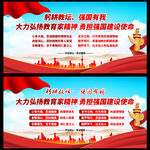 弘扬教育使命宣传展板