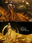 金色礼服时尚海报