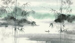 水墨竹林背景