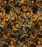 复古华丽花纹织物图案