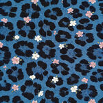 豹纹花卉图案布料
