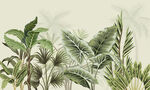 热带雨林壁画壁纸