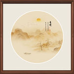 中式山水意境挂画