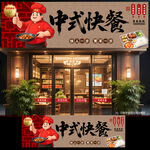 快餐店门头